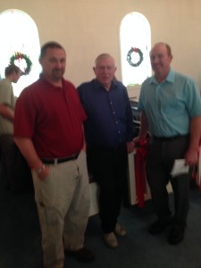 Andy Dwyer with Larry and Sonny Hart of Miracle Acres Farm